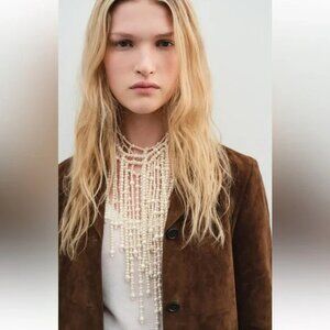 Zara Cream Beaded Necklace